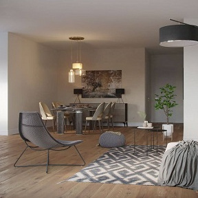 Living Room - Kitchen Visualization