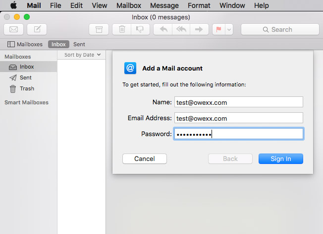 „Apple Mail“ el. pašto konfigūravimas