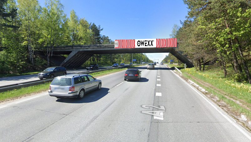 Ekranas ant viaduko „Bergi / Sigulda“ Nr. 25