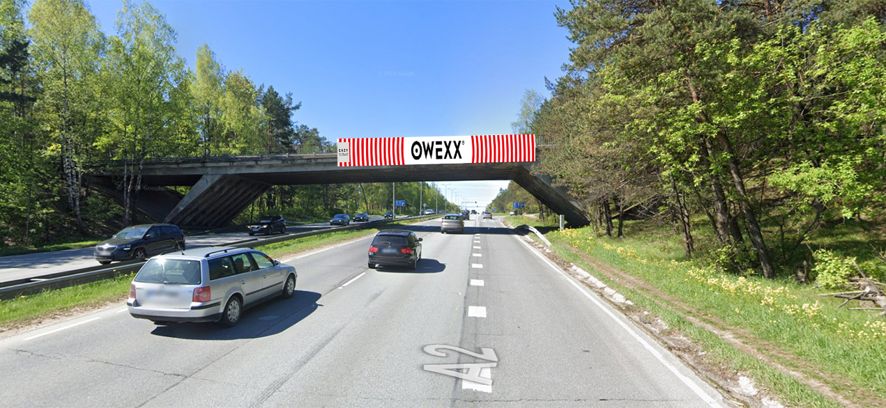 Ekranas ant viaduko „Bergi / Sigulda“ Nr. 25, Ryga