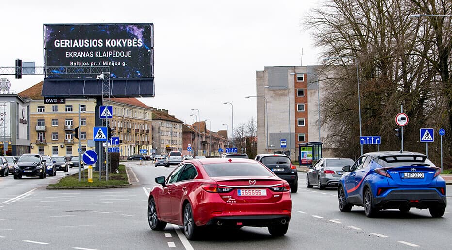 Ekranas „Baltijos prospektas" — LED lauko ekranas Klaipėda