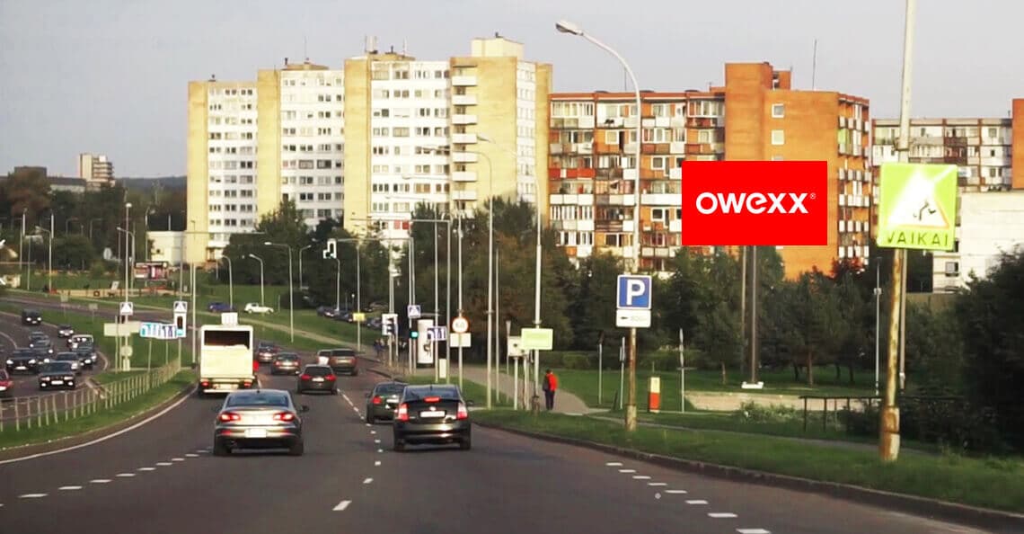 Ekranas „Compensa" — LED lauko ekranas Vilnius