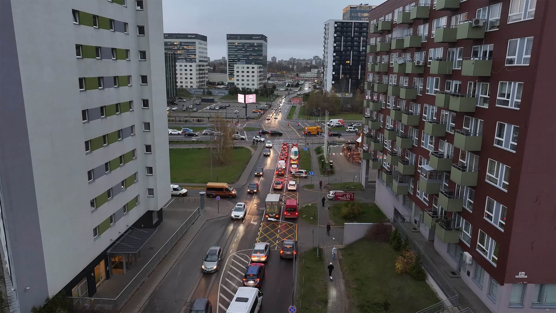 Ekranas „Spaudos rūmai“ — LED lauko ekranas Vilnius