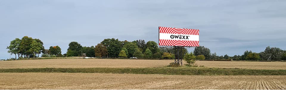 Reklamos stendas Kaunas – Klaipėda, 58 km nuo Kauno (dešinėje pusėje) — Reklamos stendas Pagrindiniai keliai