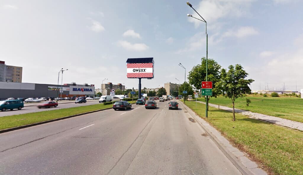 Reklamos stendas Šilutės pl. ir Statybininkų pr. sankirta, Klaipėda — Reklamos stendas Klaipėda