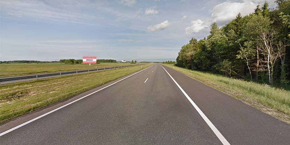 Reklamos stendas A1, Klaipėda – Kaunas – Vilnius, 160 km iki Vilniaus (kairėje pusėje)