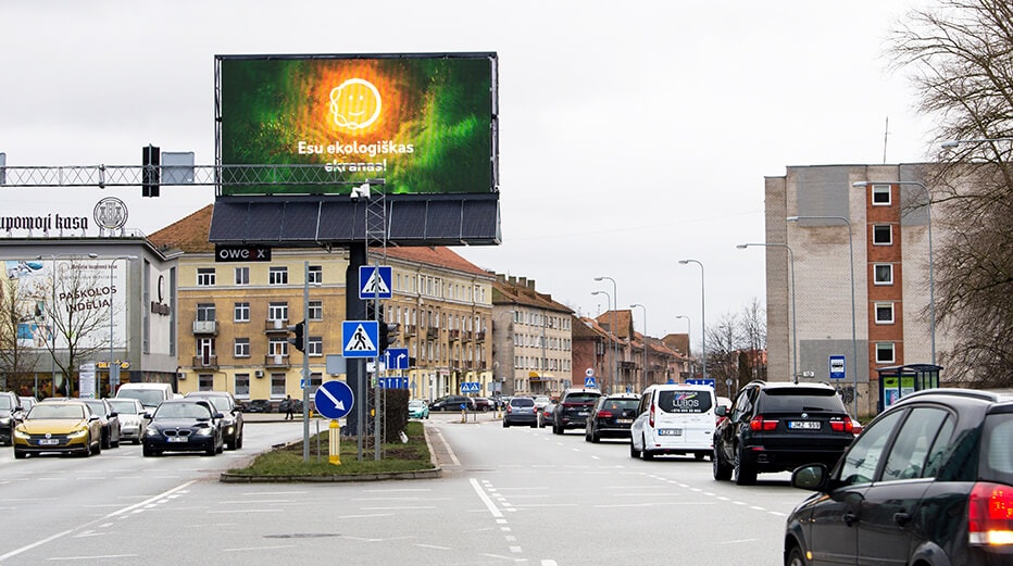 Ekranas „Baltijos prospektas" — LED lauko ekranas Klaipėda