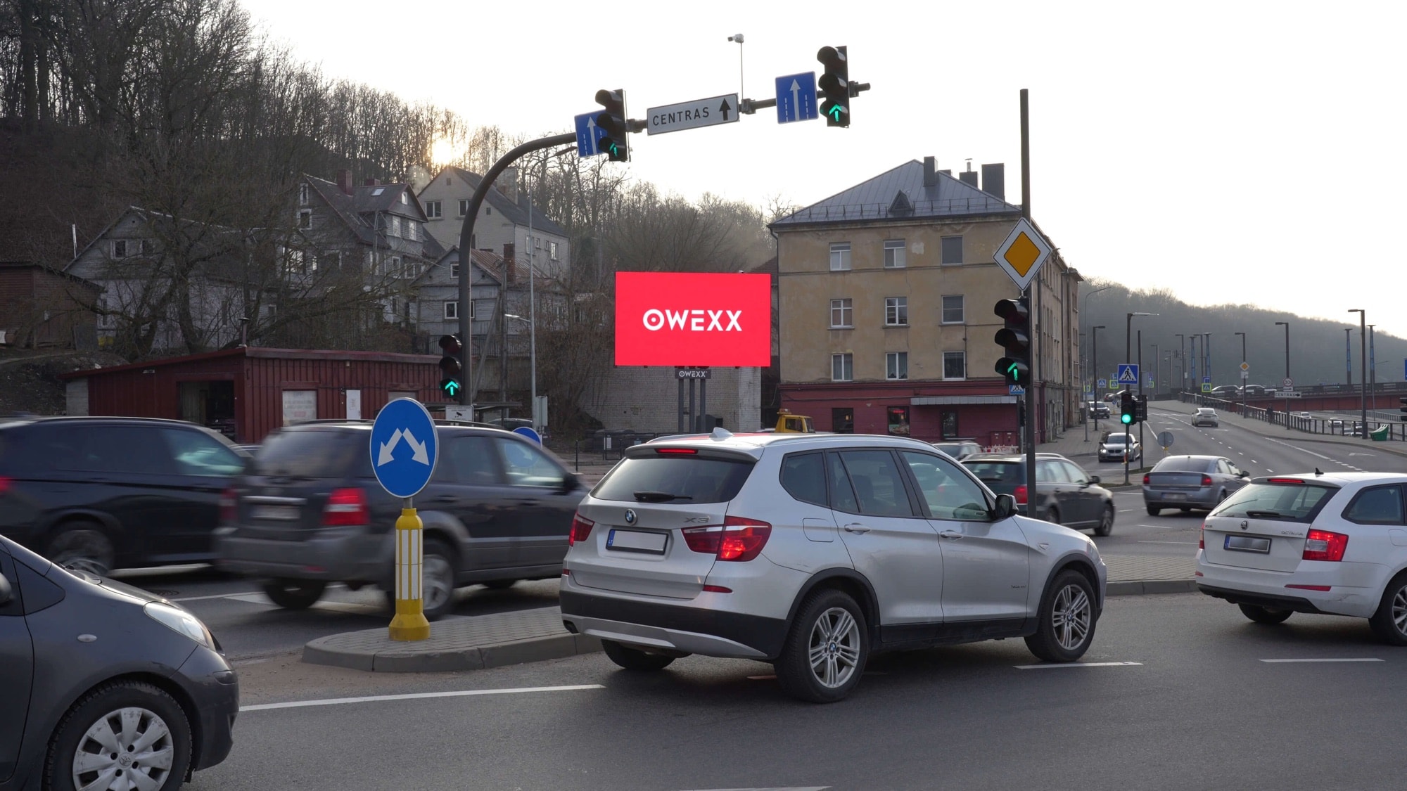 Screen „Centras / Senamiestis“ — LED-Außenbildschirm Kaunas