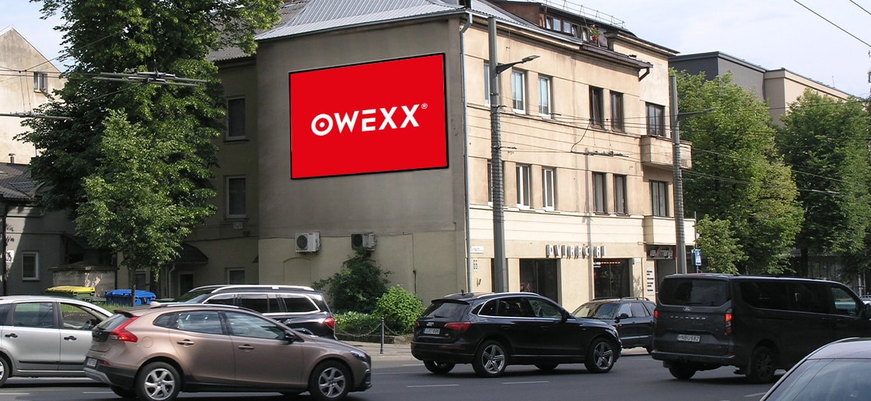 Ekranas – Vytauto pr. — LED lauko ekranas Kaunas