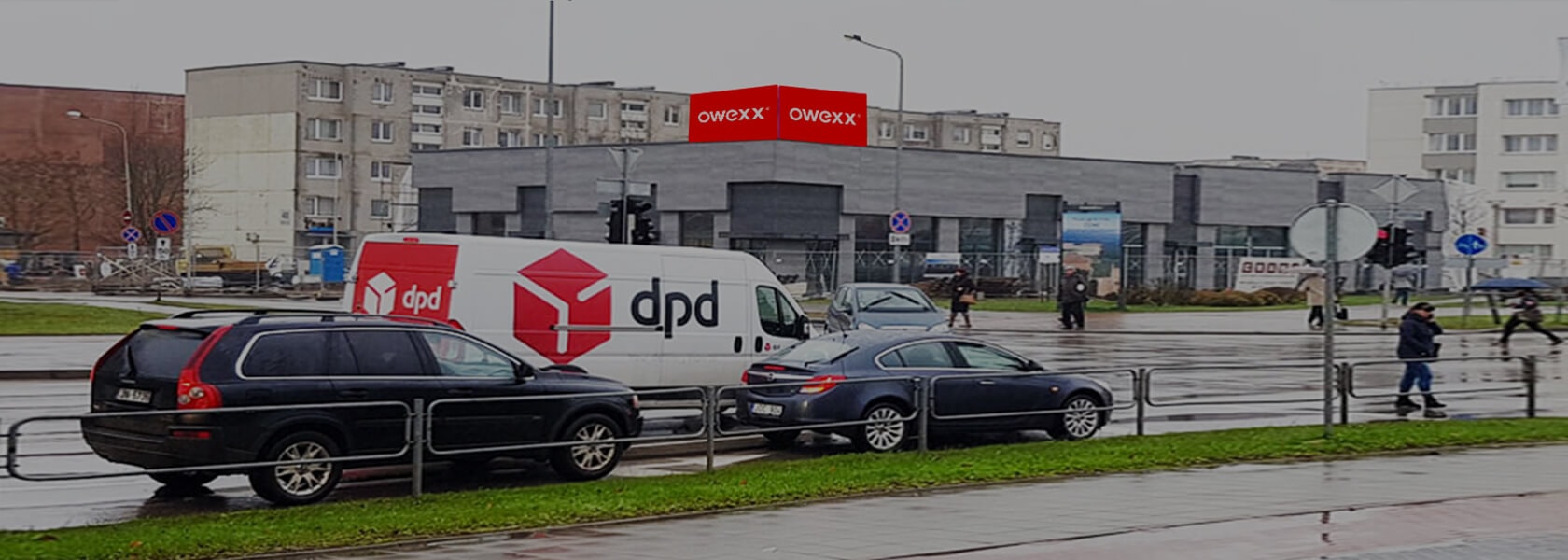 Ekranas „Centras" — LED lauko ekranas Mažeikiai
