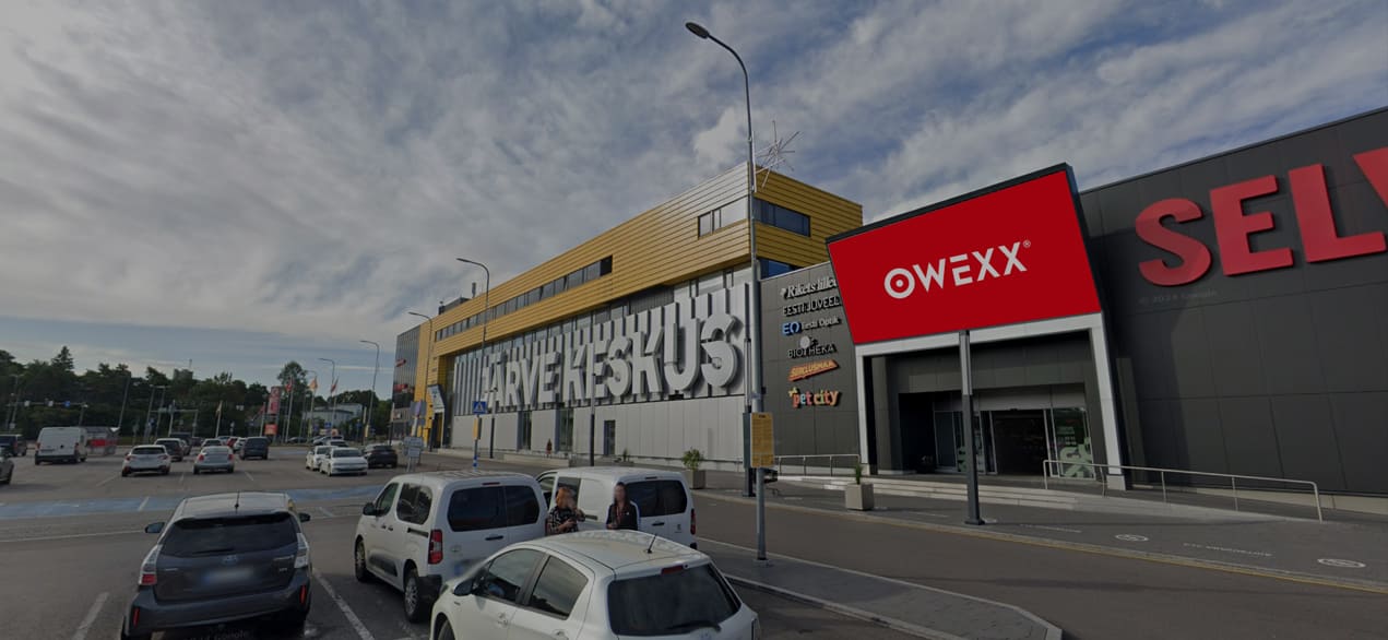 Ekranas – Jarve Keskus I — LED lauko ekranas Talinas