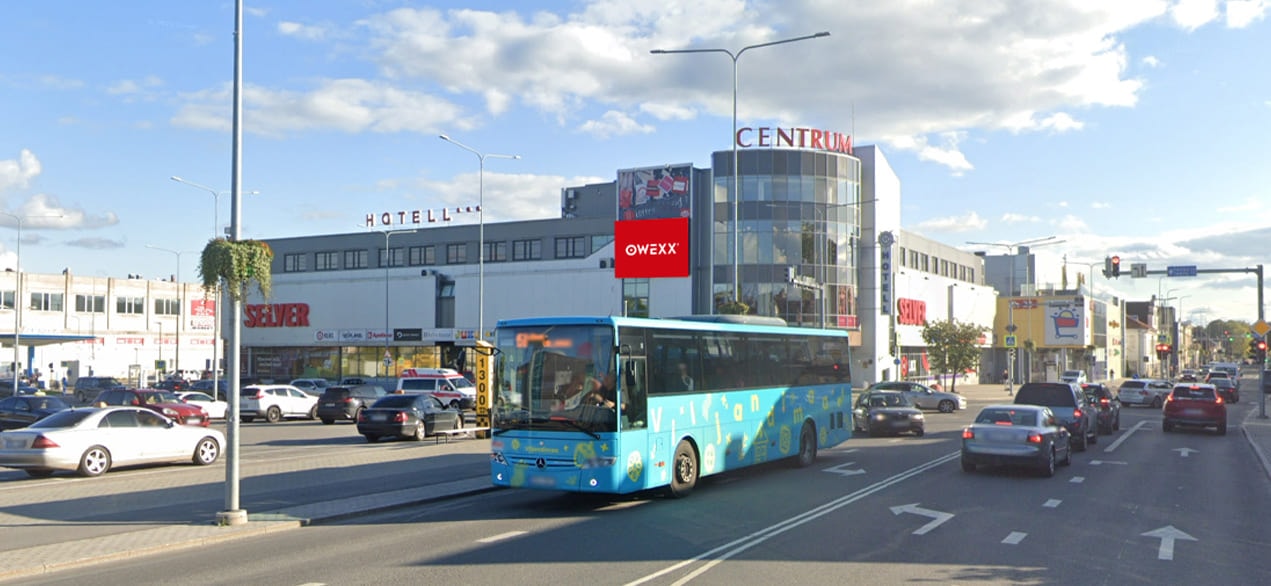 Ekranas – Viljandi Centrumi — LED lauko ekranas Viljandis
