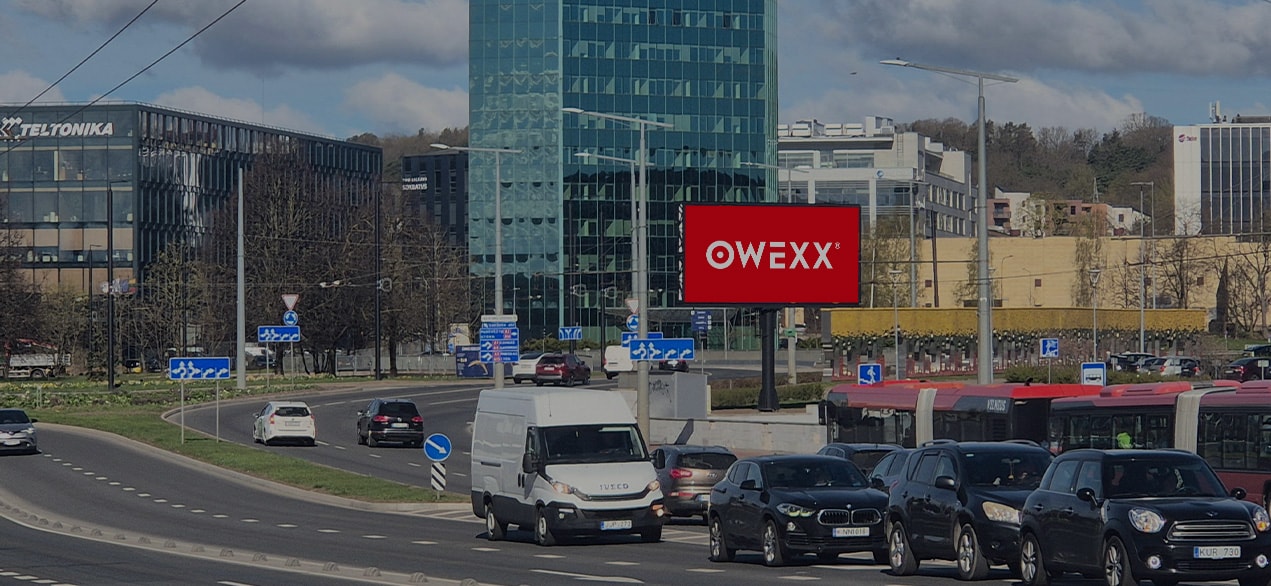 Ekranas „Laisvės kelias“ — LED lauko ekranas Vilnius