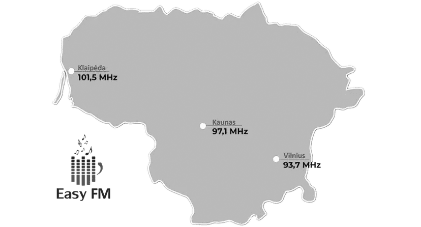 Easy FM FM Frequenzen — In Litauen