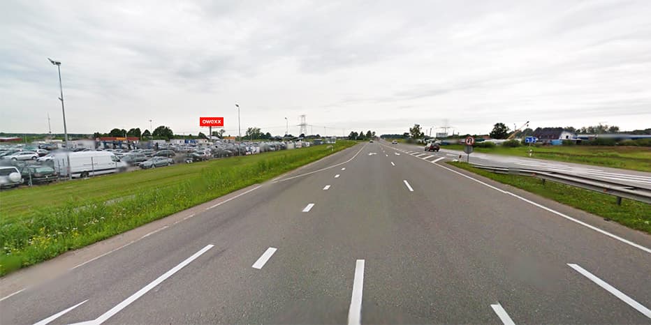 A5, Marijampolė - Kaunas, 57 km avant Kaunas (côté gauche)