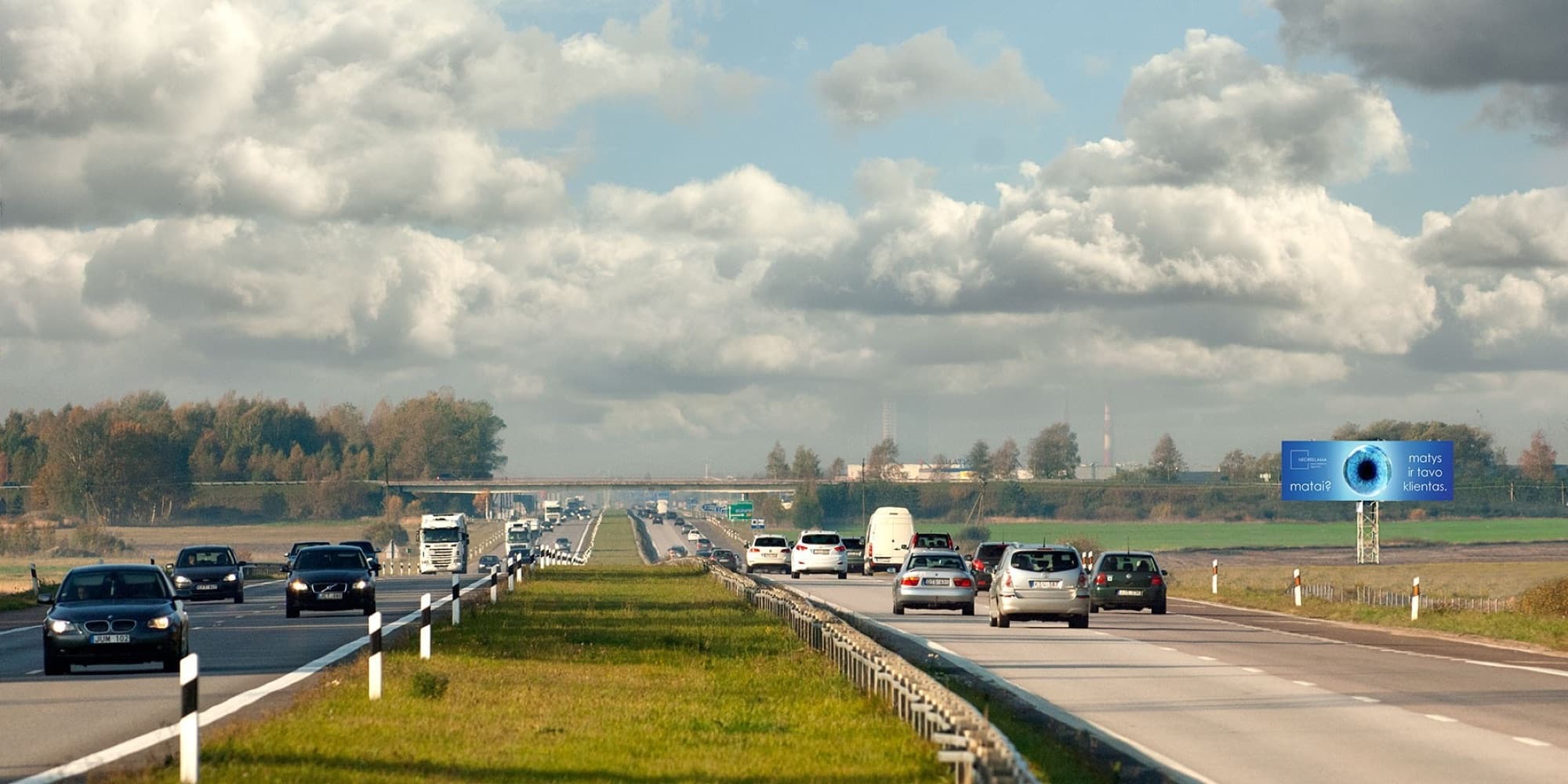 Autobahn A1, Kaunas – Klaipėda (rechte Seite), 297 km von Vilnius entfernt