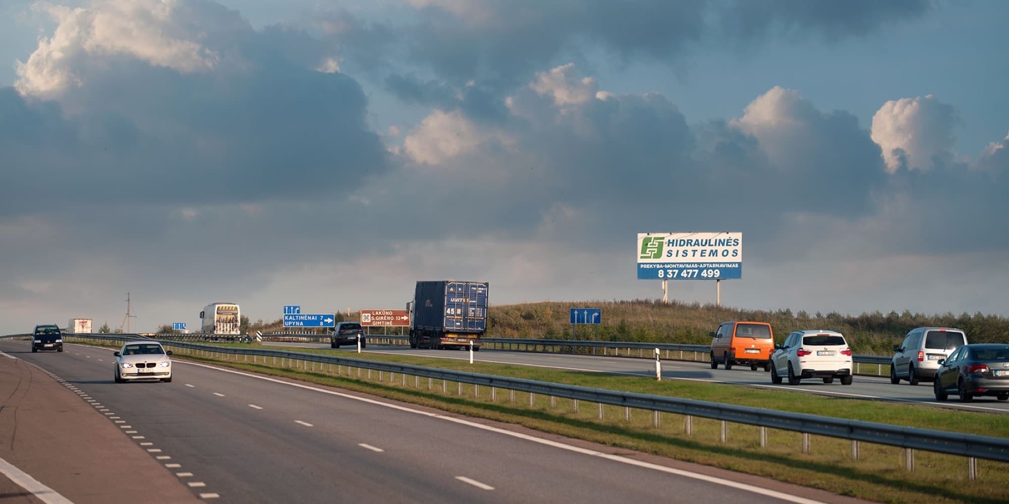 Valtatie A1, Kaunas–Klaipėda (vasen puoli), 220 km Vilnasta