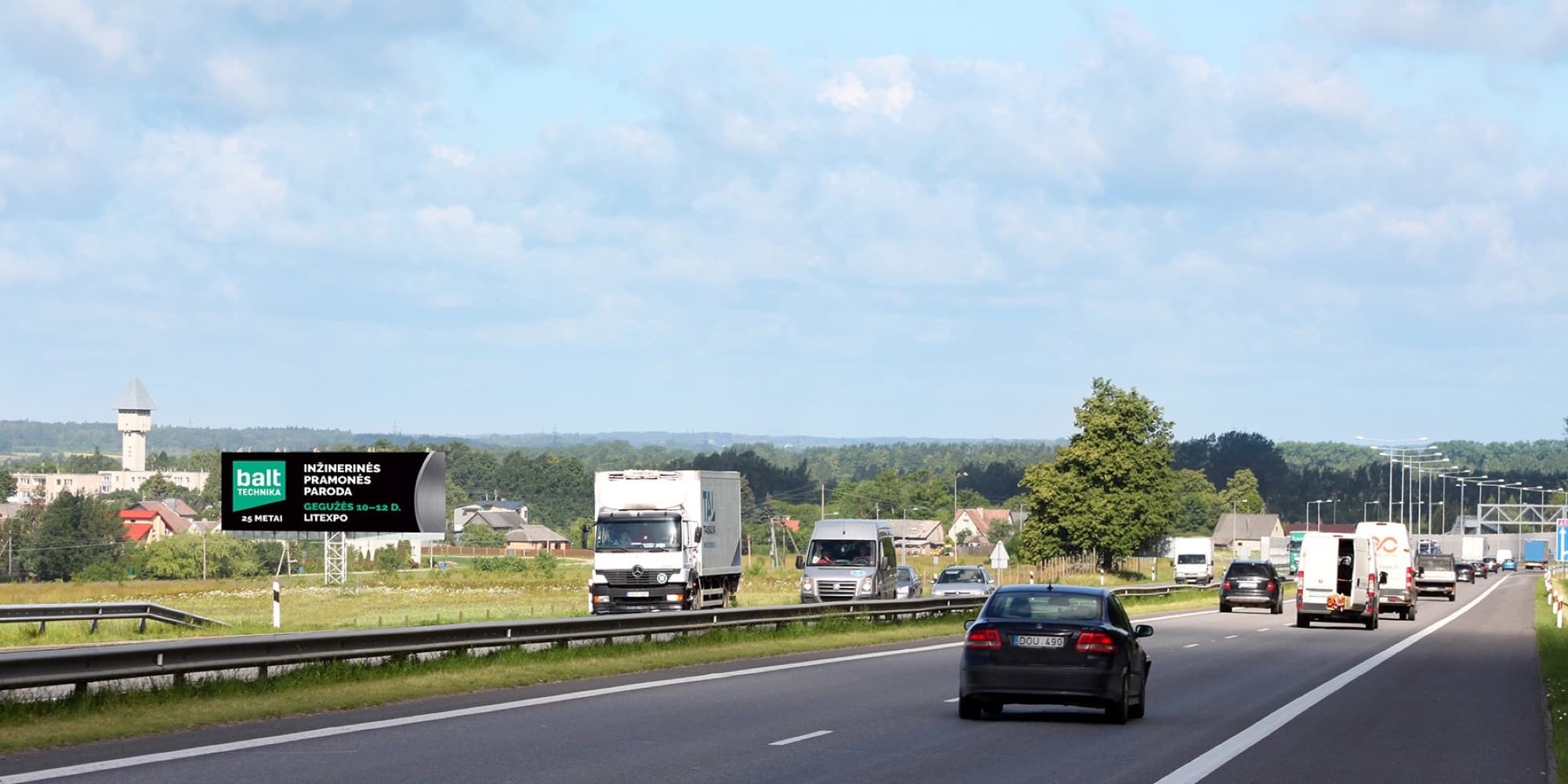 Autobahn A1, Kaunas - Vilnius (rechte Seite), 61 km von Vilnius