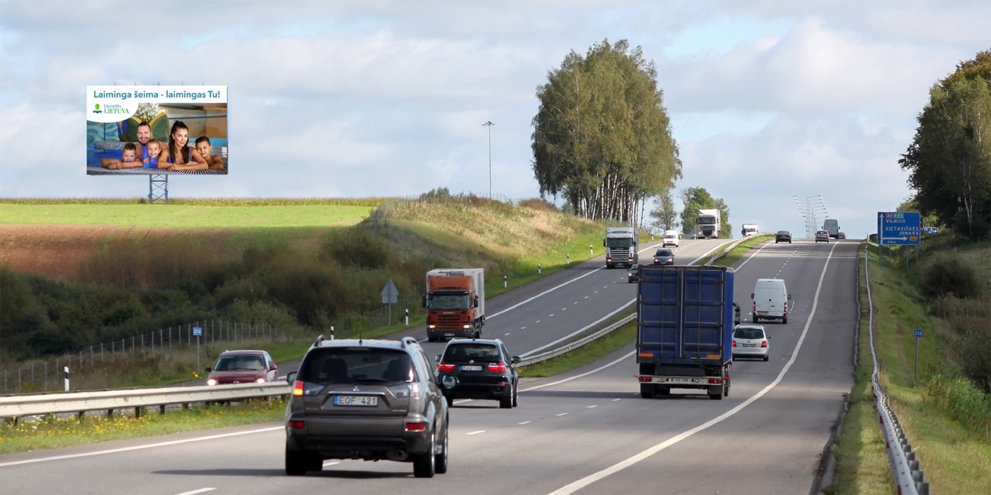 Motorvej A1, Kaunas - Vilnius (venstre side), 52,4 km fra Vilnius