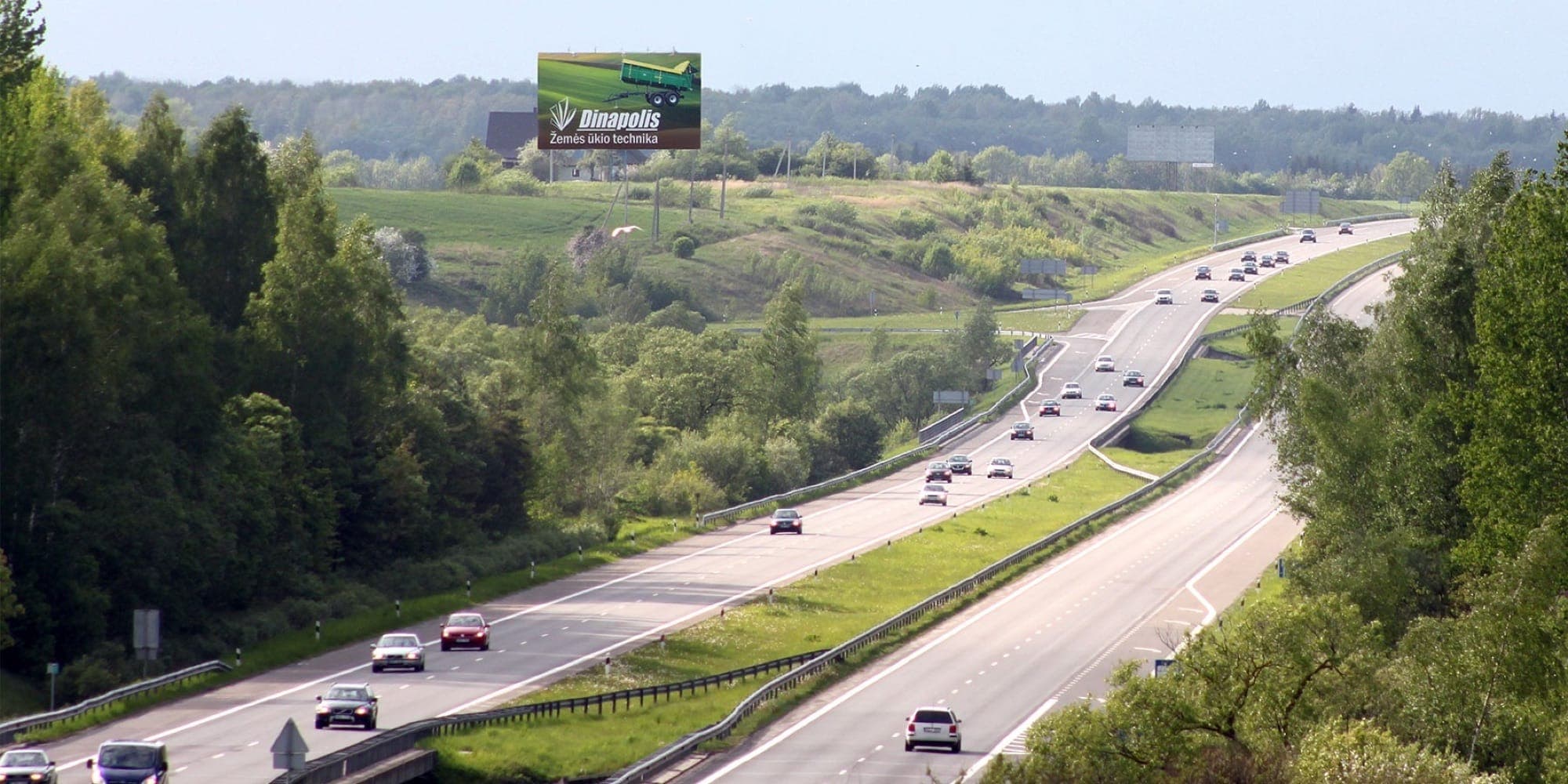 Autostrada A1, Klaipėda - Kaunas (pe partea dreaptă) — Panou publicitar Pagrindiniai keliai