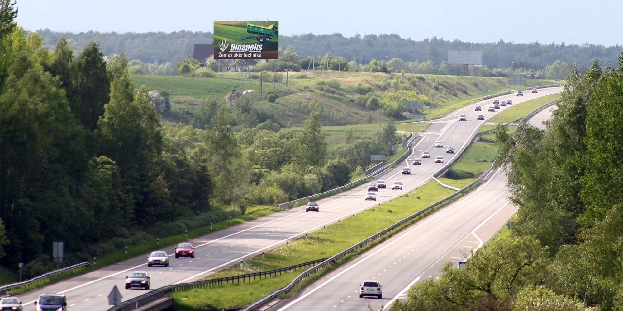 Autostrada A1, Kłajpeda - Kowno (prawa strona) — Stojak reklamowy Pagrindiniai keliai