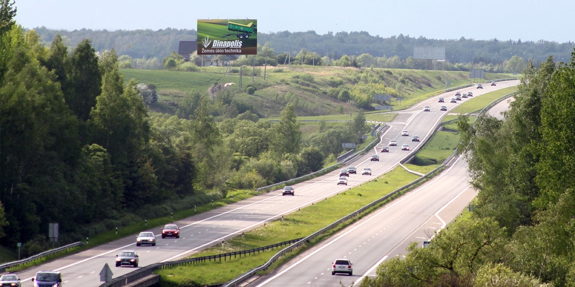 Automagistralė A1, Klaipėda - Kaunas (dešinėje pusėje) — Reklamos stendas Pagrindiniai keliai