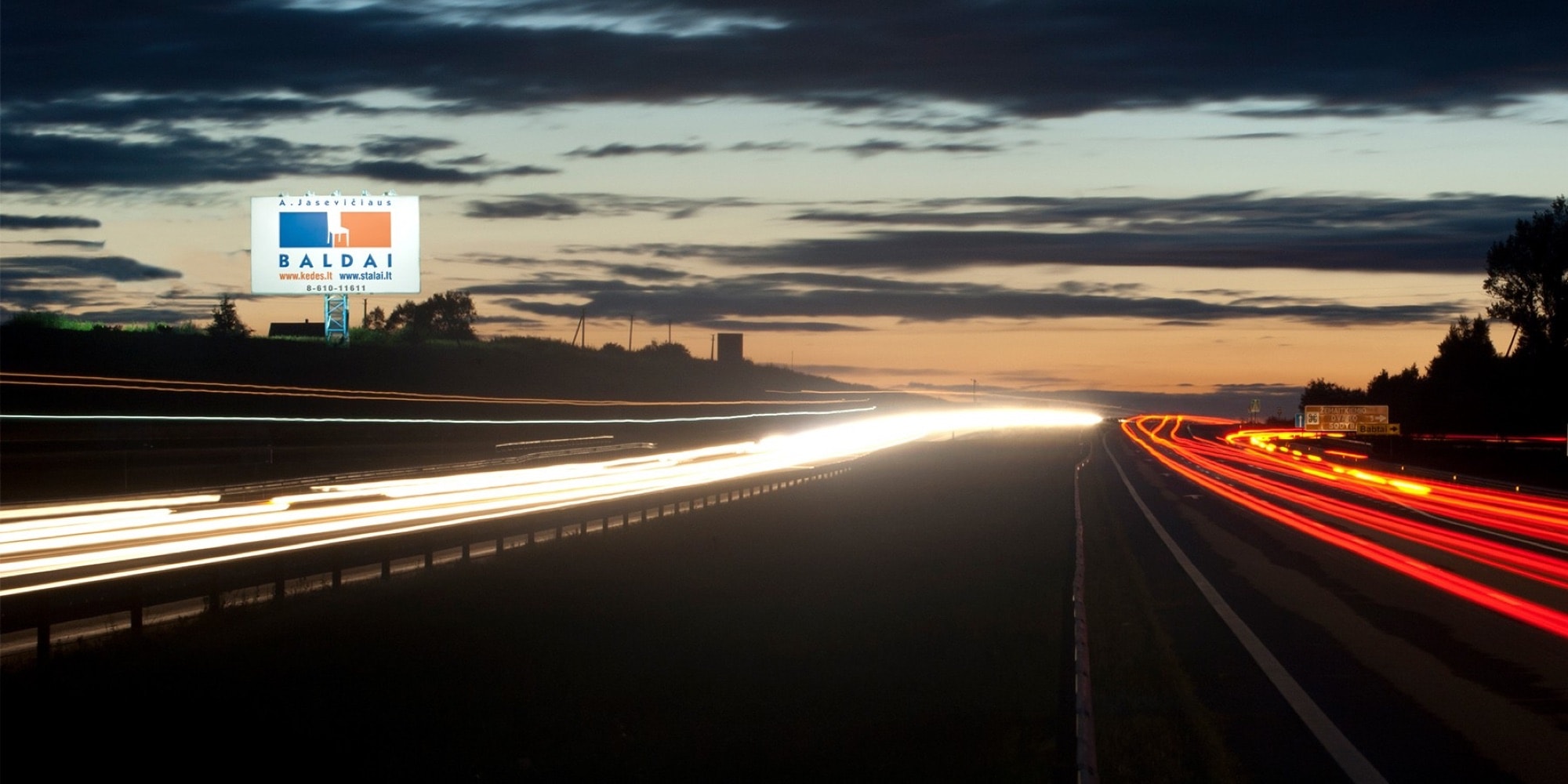 Automagistralė A1, Klaipėda - Kaunas (dešinėje pusėje) — Reklamos stendas Pagrindiniai keliai