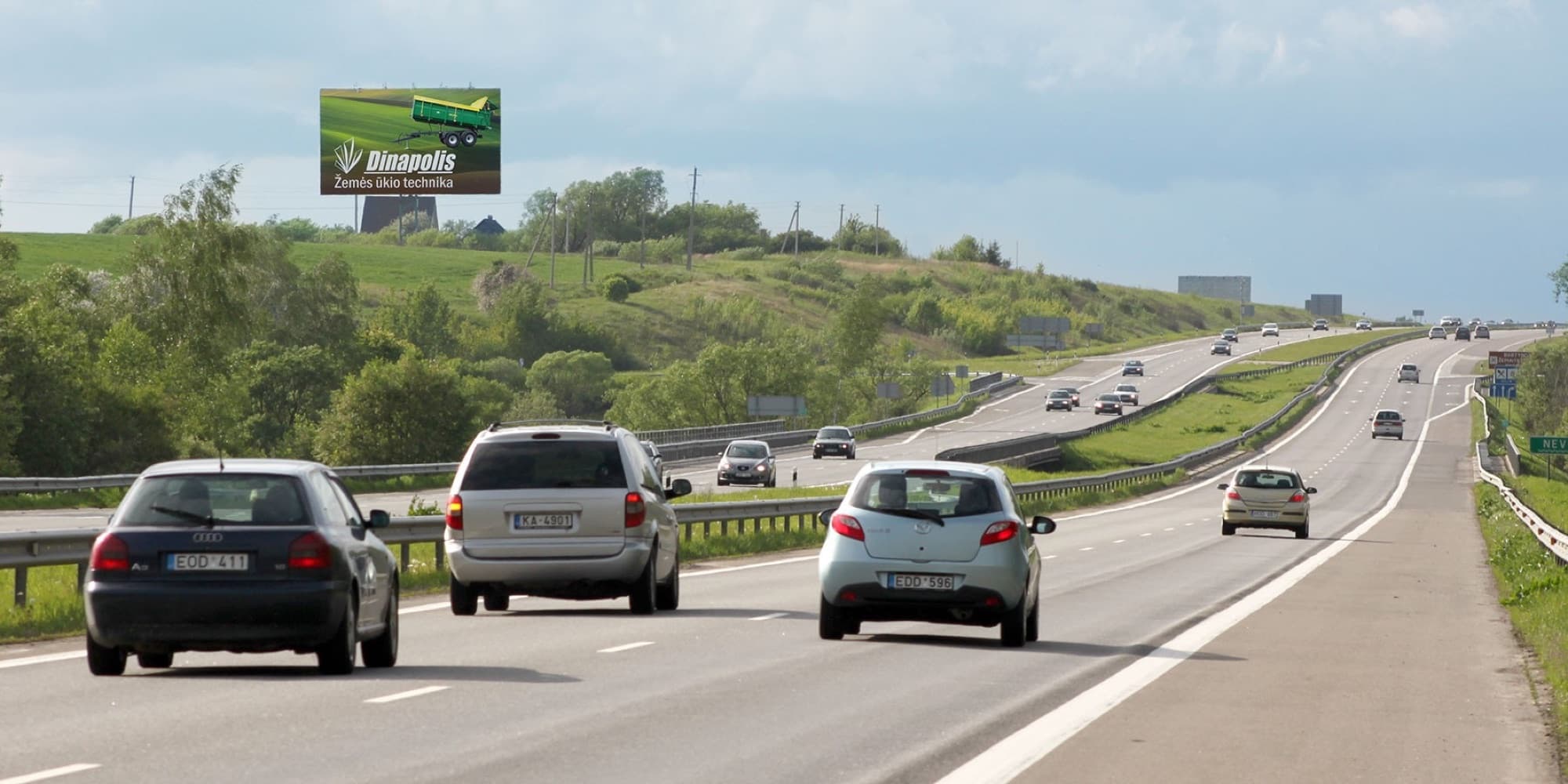 Autostrada A1, Kłajpeda - Kowno (prawa strona)