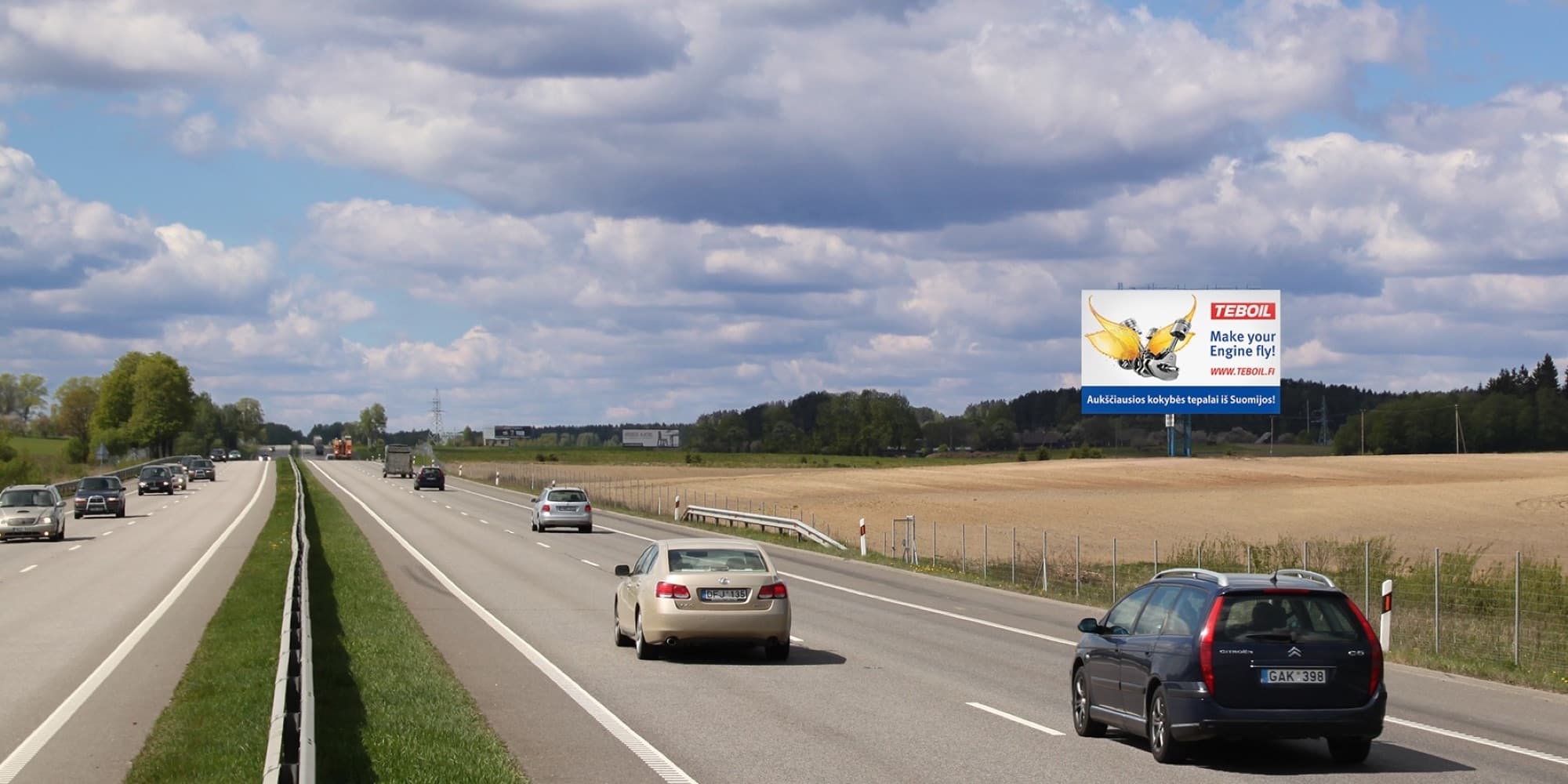 Kiirtee A1, Vilnius–Kaunas (paremal pool), 54 km Vilniusest