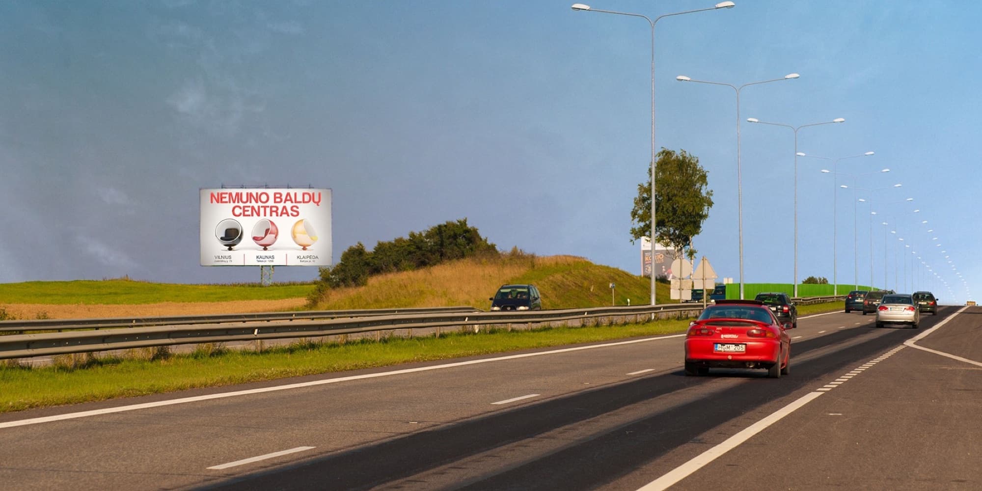 Automaģistrāle A1, Kauņa - Viļņa (kreisajā pusē), 40,8 km no Viļņas