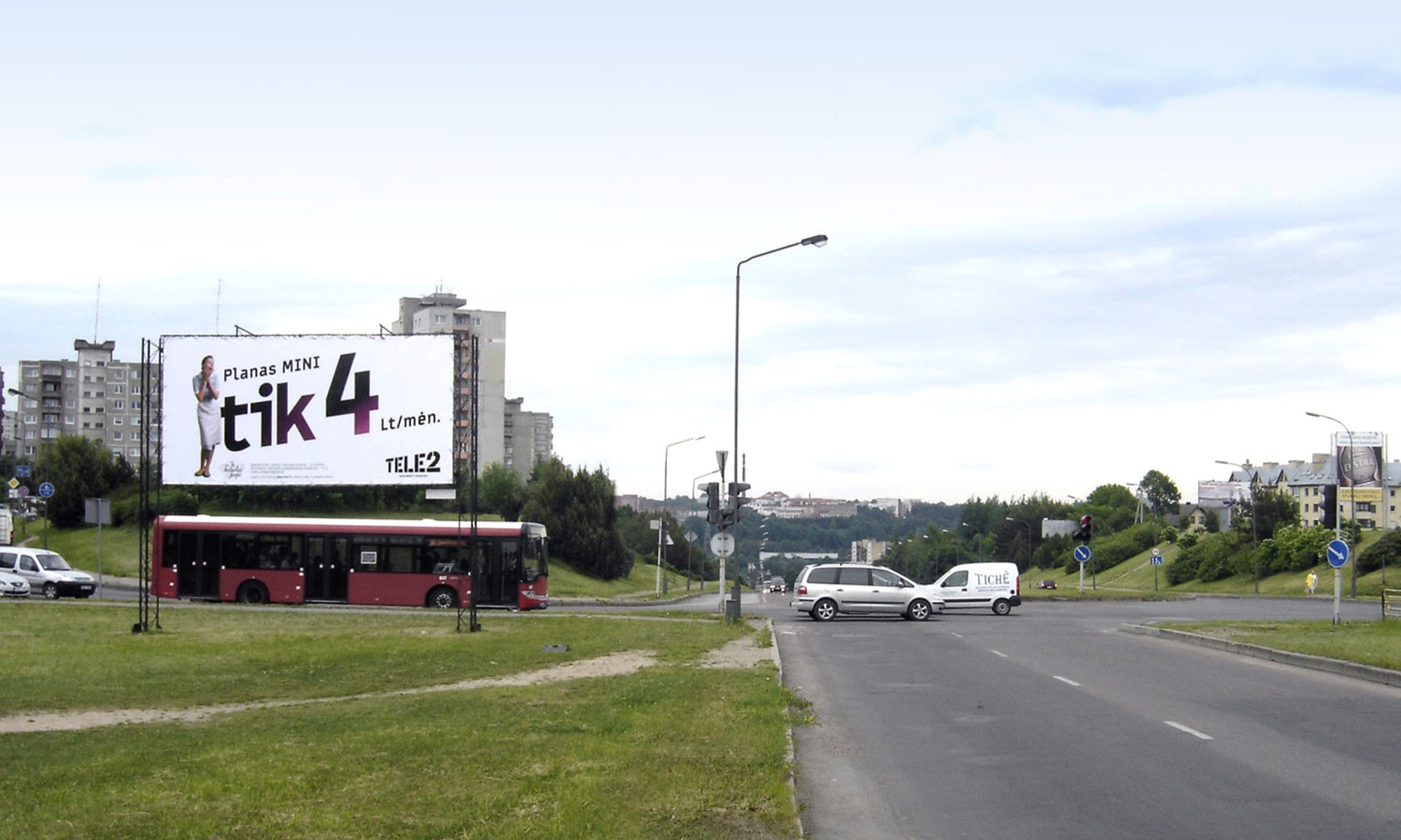 Reklamos stendas Baltų pr. ir Rasytės g. sankryža, Kaunas (A pusė) — Reklamos stendas Kaunas