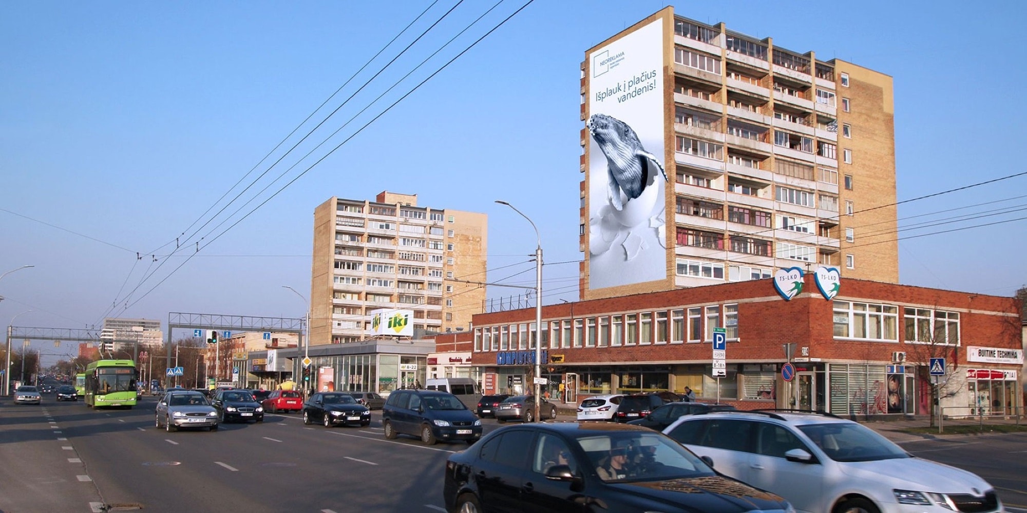 Reklamos stendas J. Basanavičiaus alėja 62, Kaunas