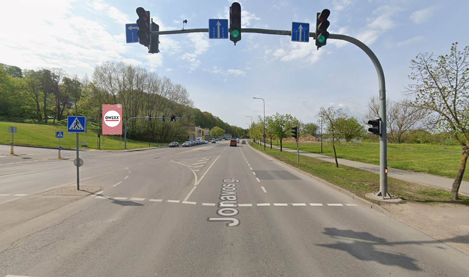 Reklamos stendas Jonavos g. ir Eigulių g. sankryža, Kaunas (link Eigulių g.), Kaunas