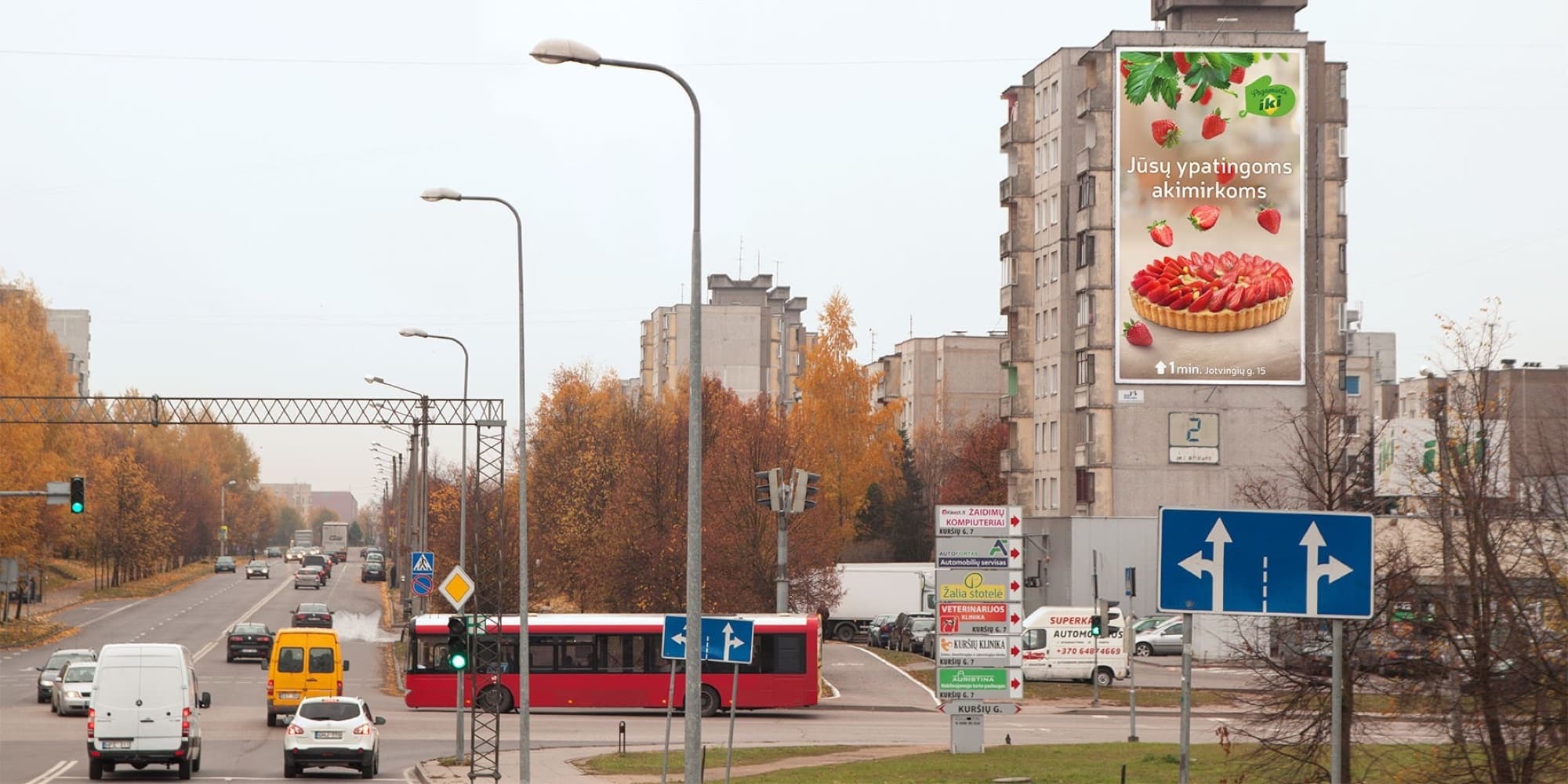Reklaamitahvel Jotvingių g. 2, Kaunas — Reklaamistend Kaunas
