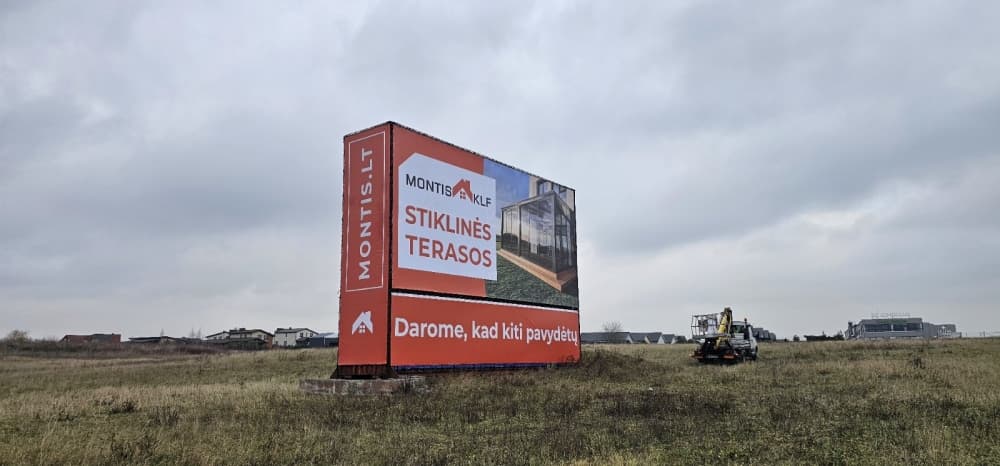 Reklamos stendas Klaipėda – Palanga (5 km) , PC Ermitažas (A pusė)