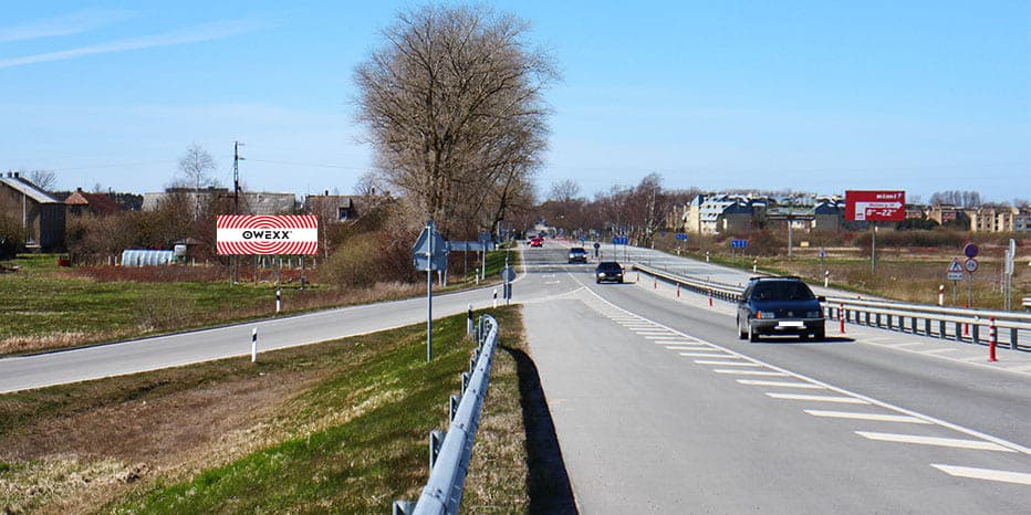 Reklamos stendas Kretingos g. (kairėje pusėje įvažiuojant į Palangą nuo Klaipėdos pusės)