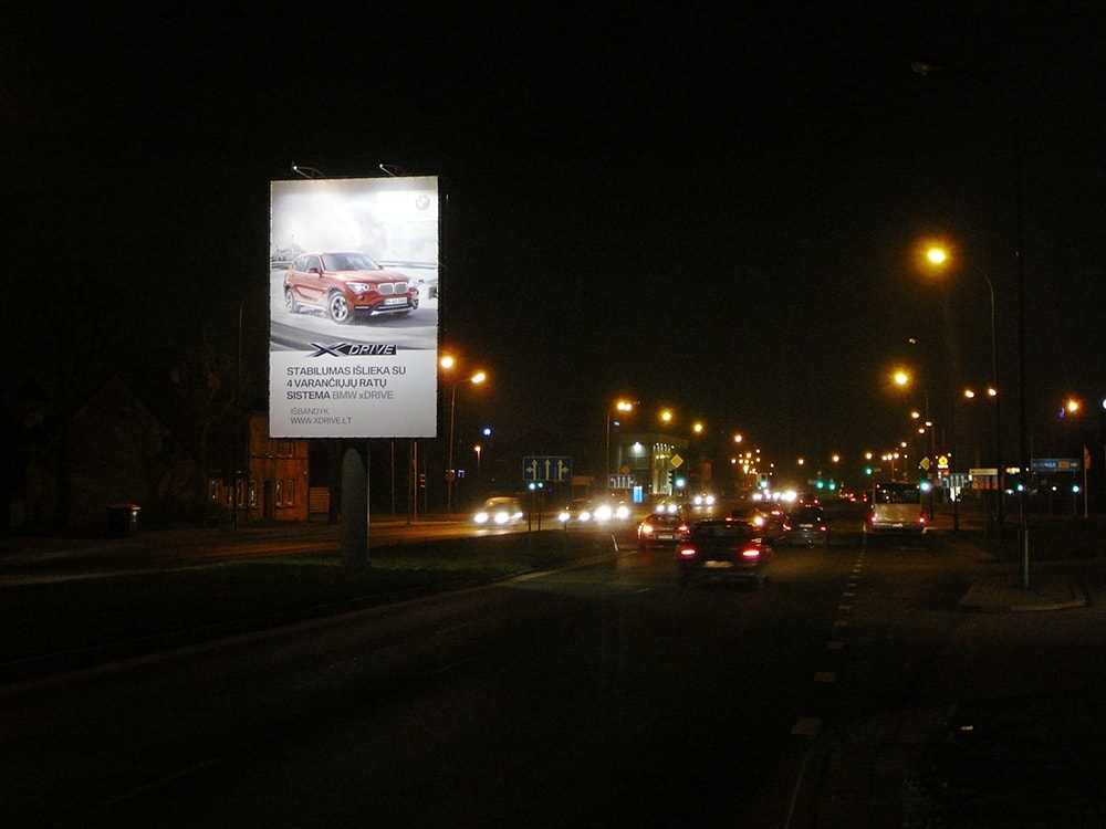 Reklamos stendas Minijos g., Klaipėda (B pusė)