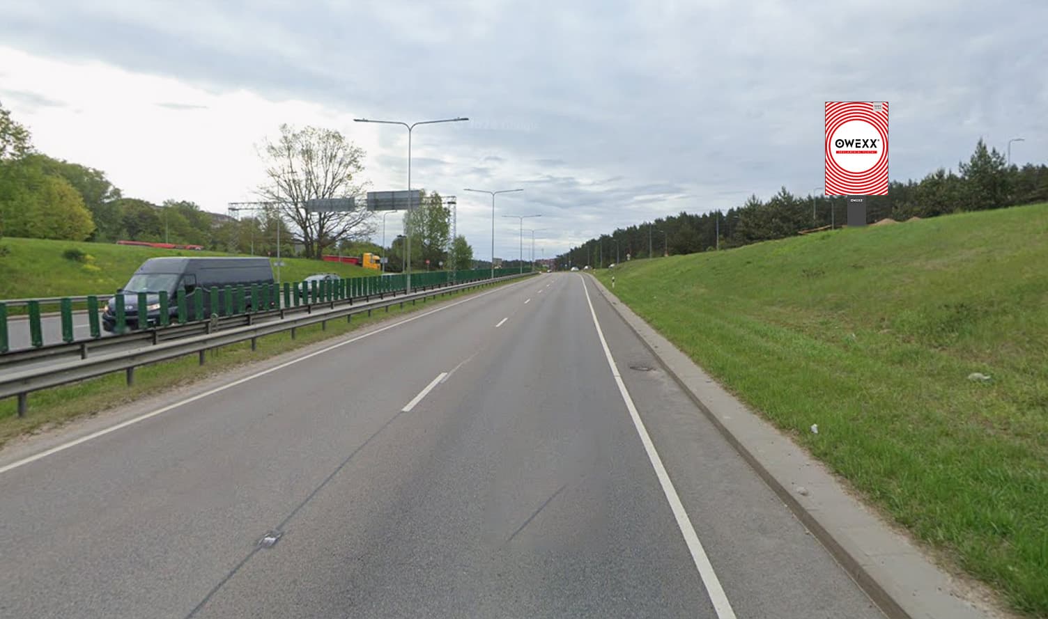 Reklameplakat på Oslo g. (fra Gariūnai-markedet), Vilnius