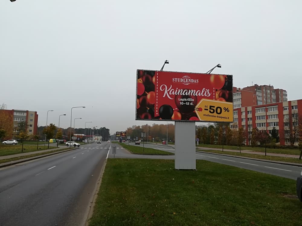Reklameboard Šiaurės pr., Klaipėda (IKI Studlendas) (B-side) — Reklamos stendas Klaipėda
