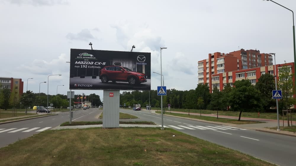 Reklamos stendas Šiaurės pr., Klaipėda (IKI Studlendas) (A pusė)