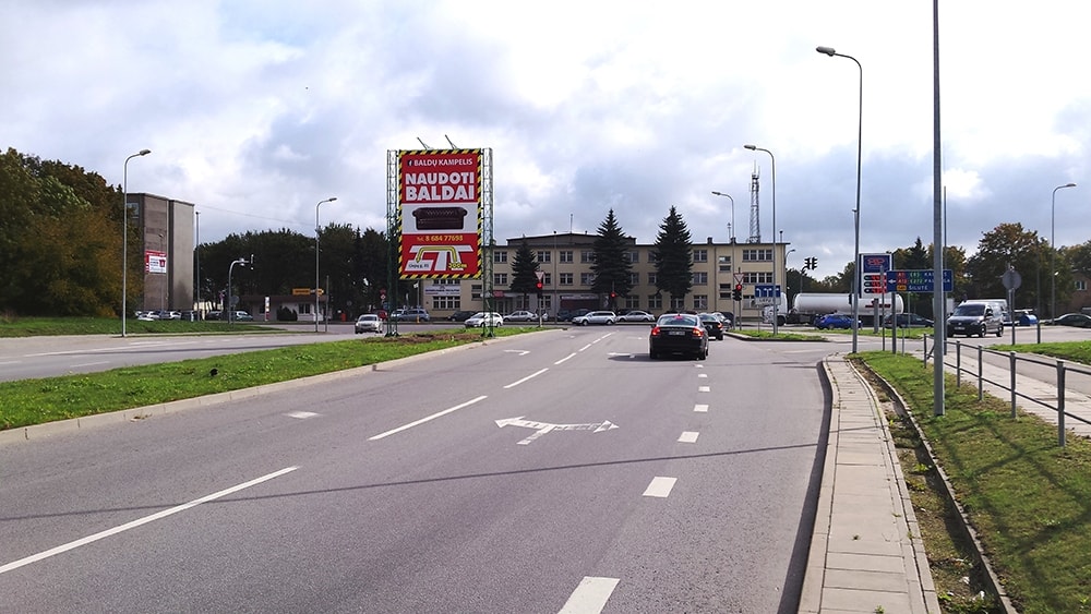 Reklamos stendas Šiaurės pr., Klaipėda (B pusė) — Reklamos stendas Klaipėda