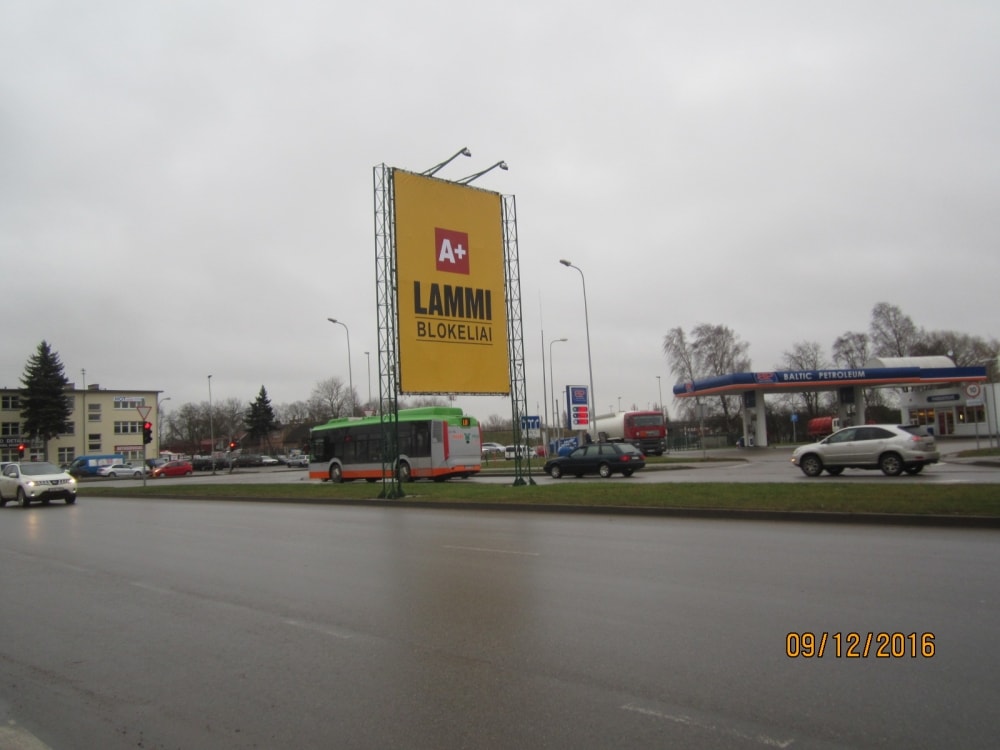 Reklamos stendas Šiaurės pr., Klaipėda (B pusė)