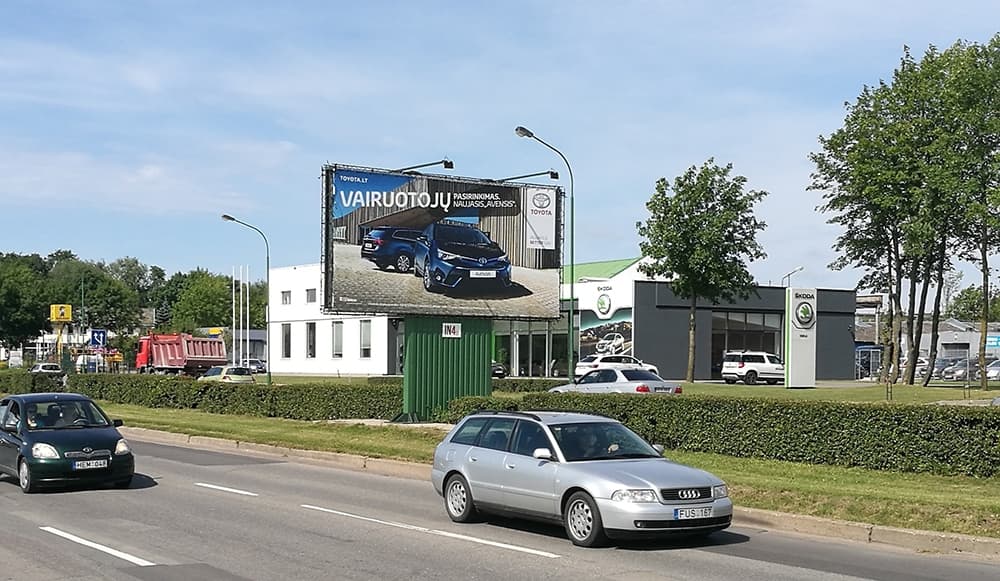 Reklamos stendas Šilutės pl. 19C, Klaipėda (B pusė)