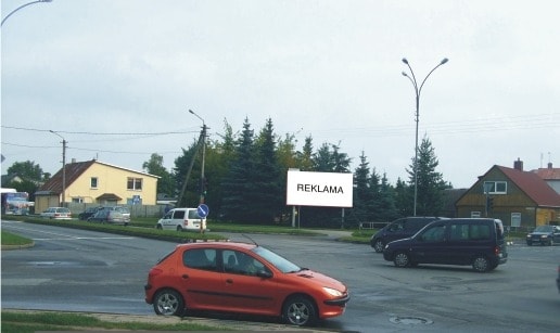 Reklamos stendas – Smėlynės - Marijonų g. (nuo centro), Panevėžys — Reklamos stendas Panevėžys