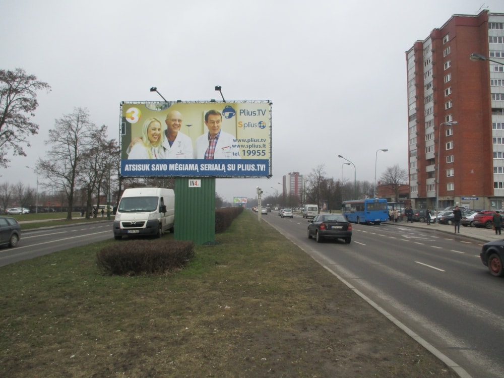 Reklamos stendas Taikos pr. 109, Klaipėda (B pusė) — Reklamos stendas Klaipėda