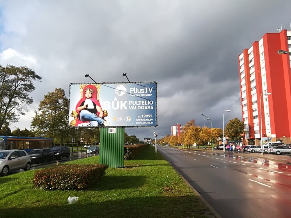 Reklamos stendas Taikos pr. 109, Klaipėda (A pusė)