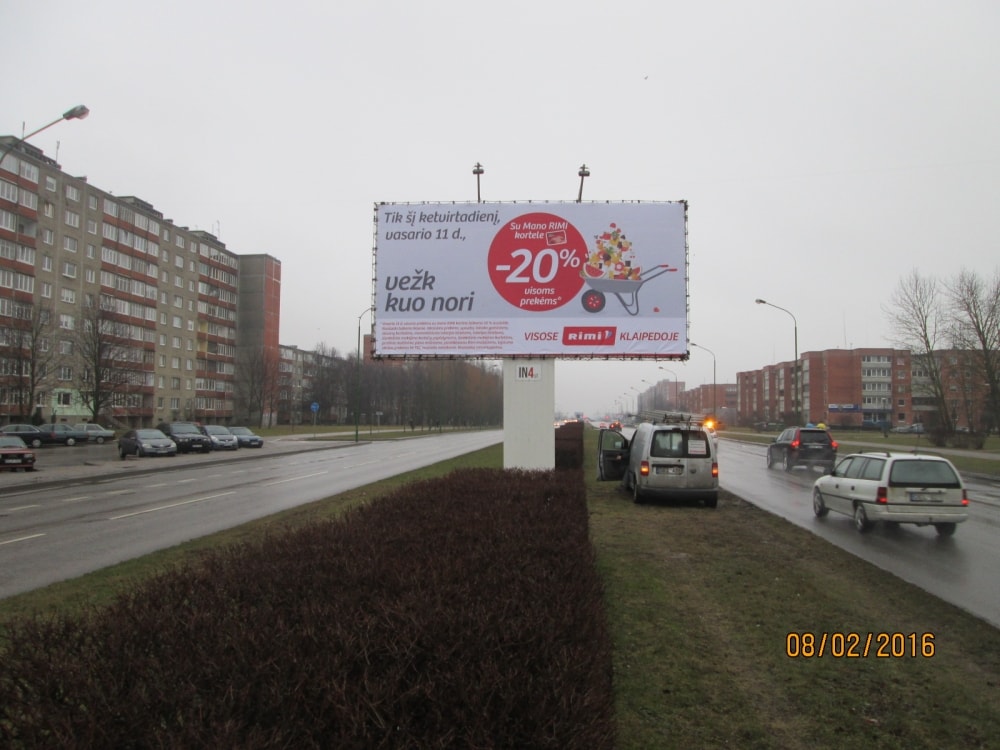 Reklamos stendas – Taikos pr. 119E, Klaipėda, B pusė — Reklamos stendas Klaipėda