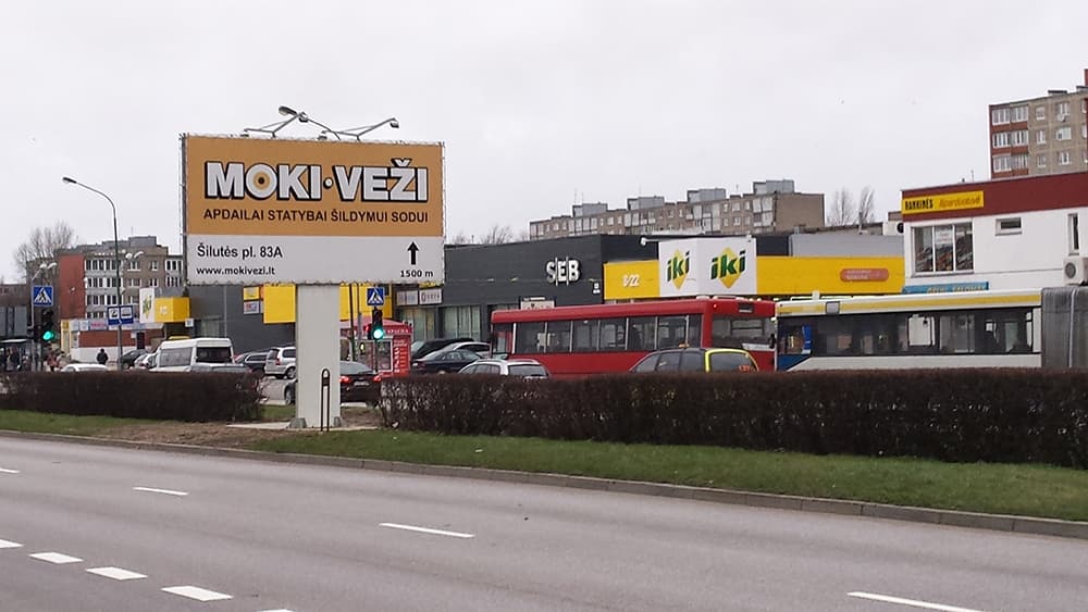 Reklamos stendas – Taikos pr. 119E, Klaipėda, B pusė