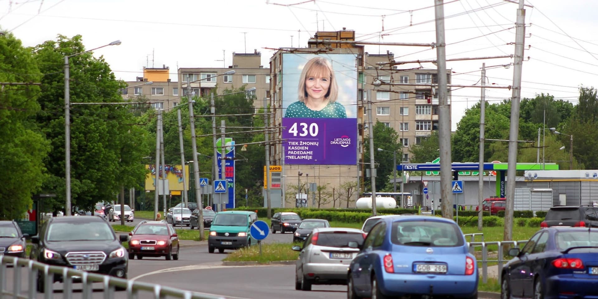 Reklamný billboard Taikos pr. 79, Kaunas — Reklamný panel Kaunas