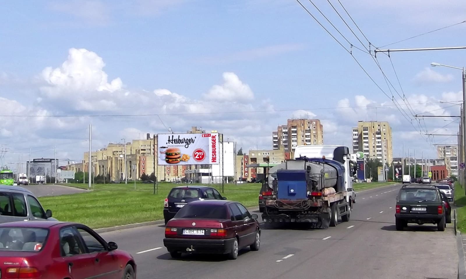 Tablica reklamowa Taikos pr., w pobliżu ronda Kovo 11-osios g., Kowno (strona B) — Stojak reklamowy Kaunas